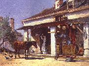 David Maitland Armstrong Store on the Erie Canal painting